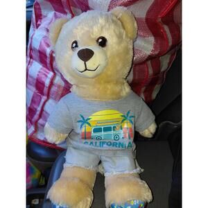 Build A bear happy birthday California with Jean shorts